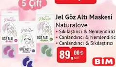 NATURALOVE JEL GÖZ ALTI MASKESİ 5 ÇİFT NATURALOVE JEL GÖZ ALTI MASKESİ 5 ÇİFT